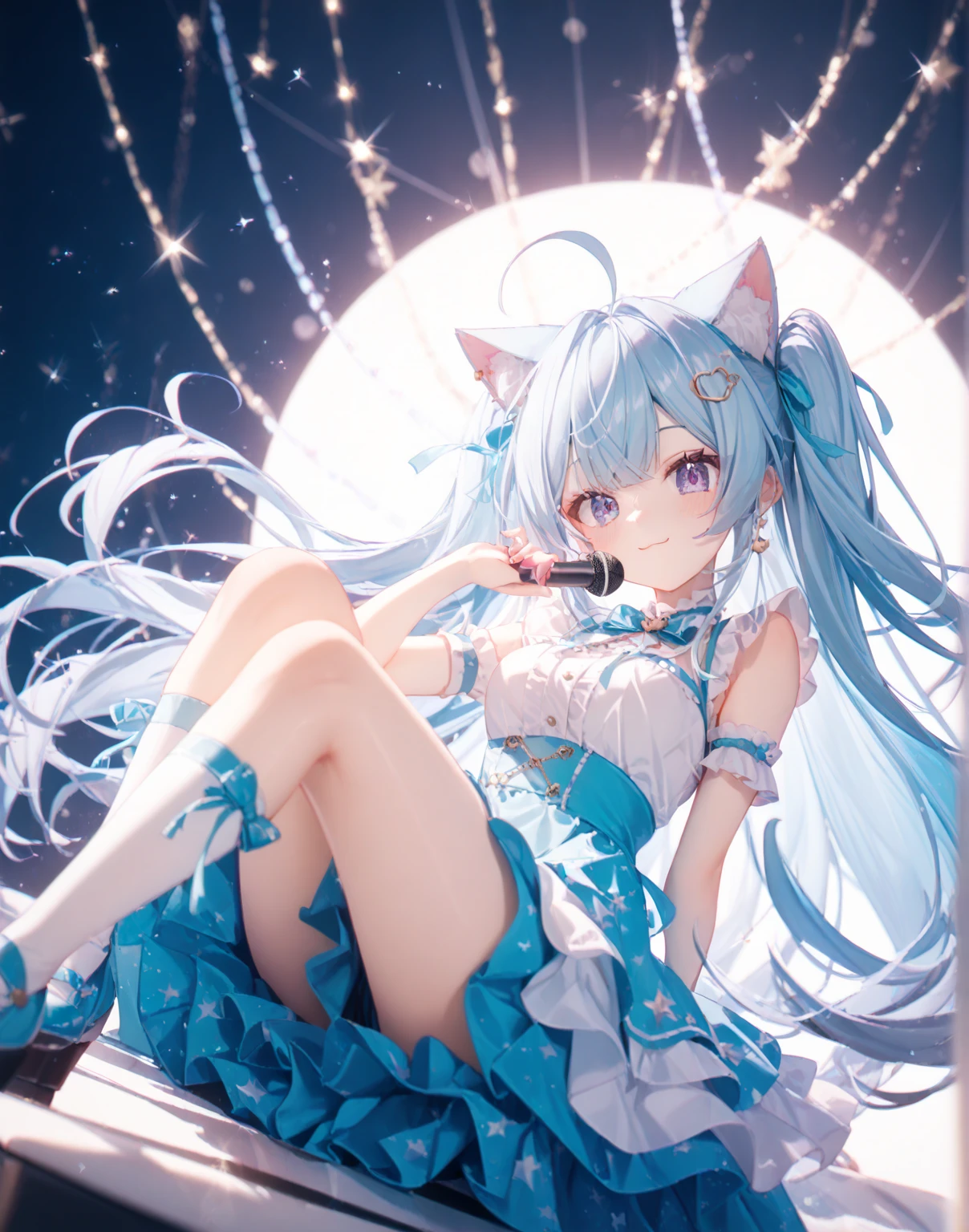 Absurd、Unreal、Mascot character、🐇and the Star Fairy Fairy、Blue and white
