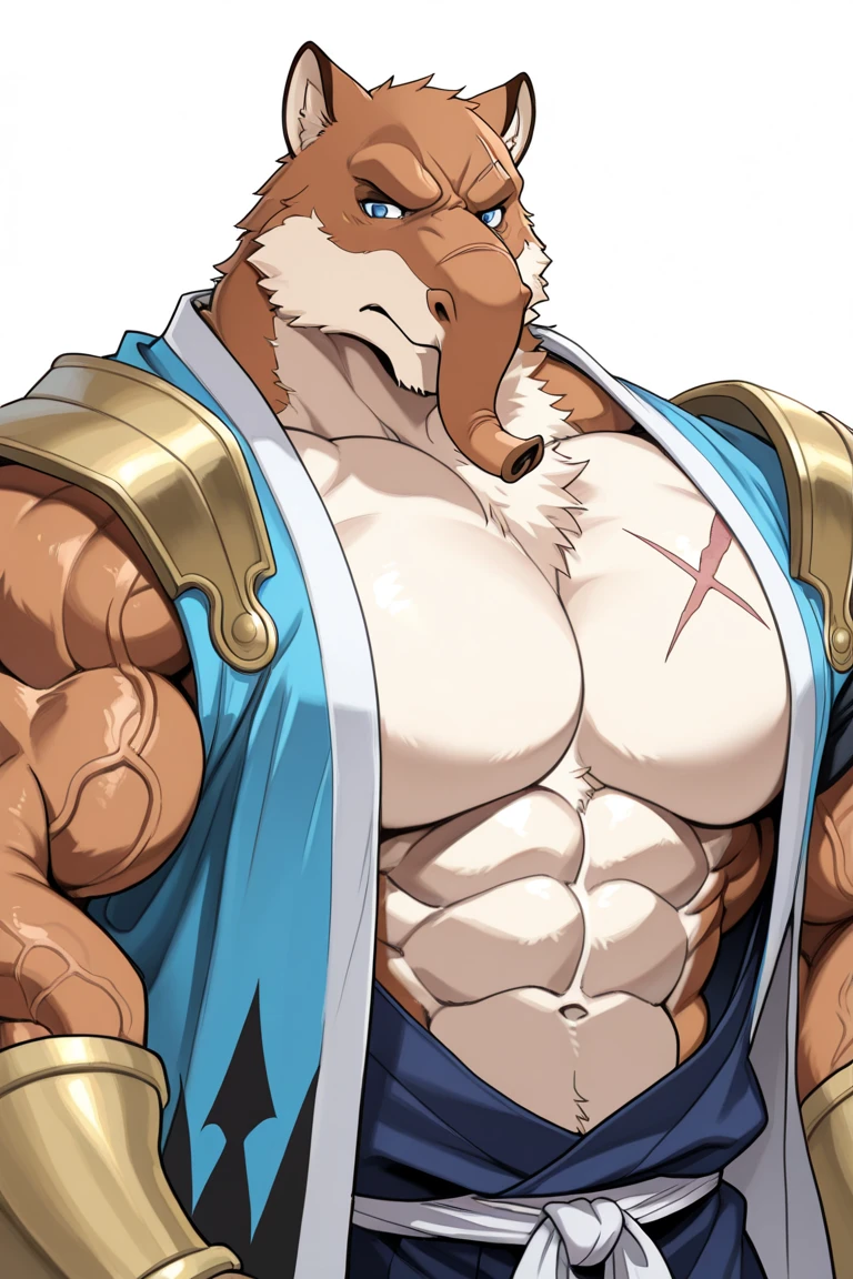 by null-ghost,by bna v5, by canyne khai, by milkytiger1145,masterpiece, high quality, absurd res, digital painting \(artwork\). soft lighting,kemono,bandage wrist, bandage shorts,presenting armpit,
detailed eyes, volumetric lighting, amazing, finely detail,dragon garr,wing,necklace,red_horn,yellow body,pecs, abes,nude, muscle ,smile, straight-on,one eye closed
