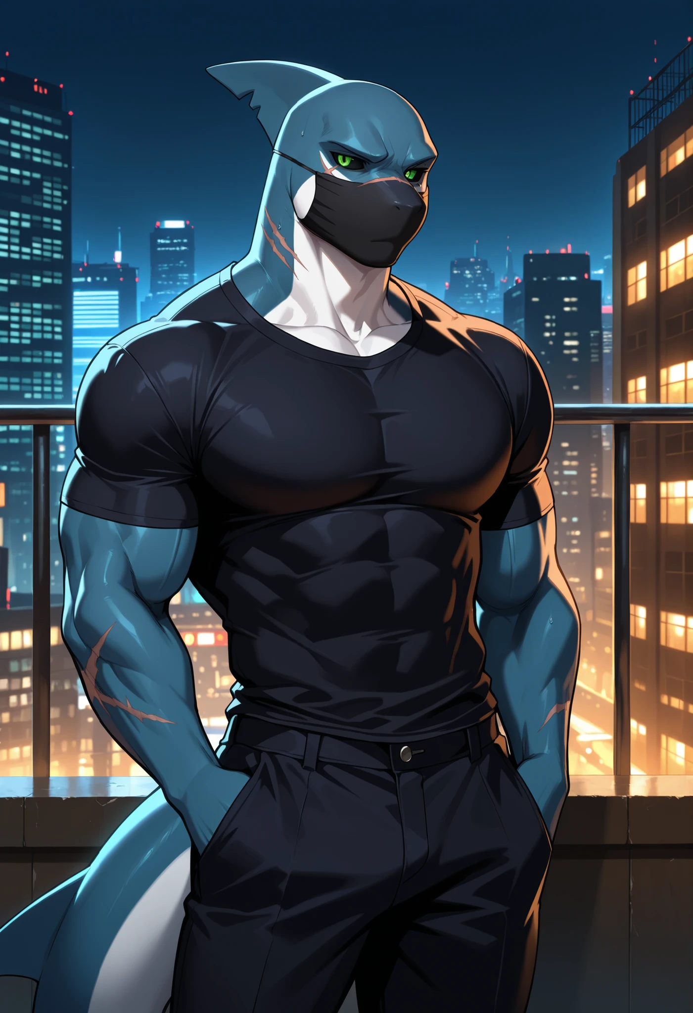 muscular wrestler male, masterpiece, intricate details, upper body, best quality, eye focus, black hair, manly, stubble, venom, symbiote costume,(emiya_shiro:1.2),dark skin, 1boy, (symbiote full bodysuit:1.1), eye focus, face, detailed eyes, symbiote skin tight, blue eyes, full body, bodyduiler flexing,