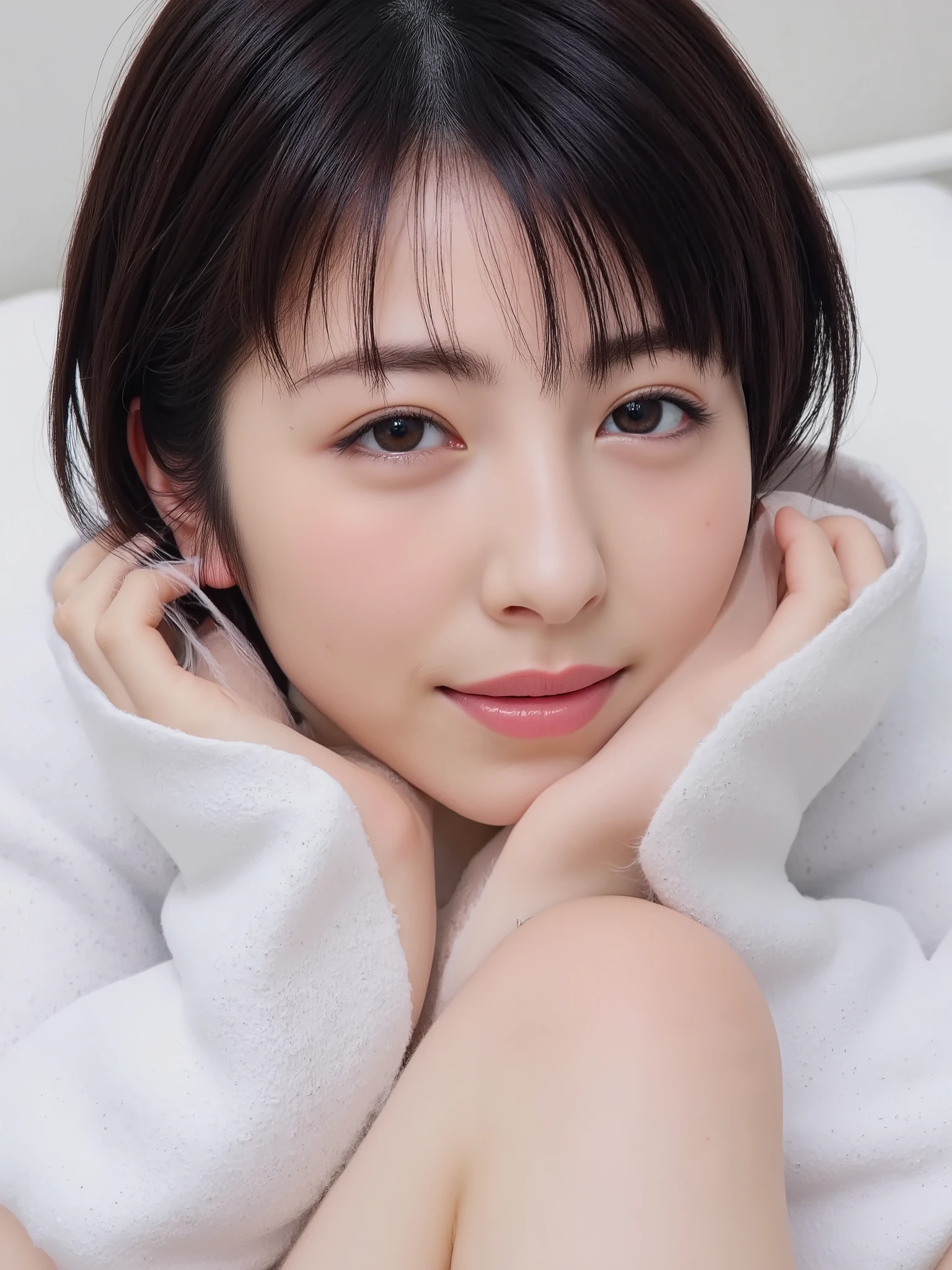 (photos, highest quality, 4K, High resolution, masterpiece, Genuine, Realistic, Realistic:1), ((upper boddy shot, from front, single image)), perfect figure, very pretty, Japanese high school student lie down,
raise up leg, knee, background colored bed sheets, lie down, (background bed sheets), Japanese opened sailor school shirts, Photos taken from above by viewers, Suggested gender, upper body close-up, missionary position