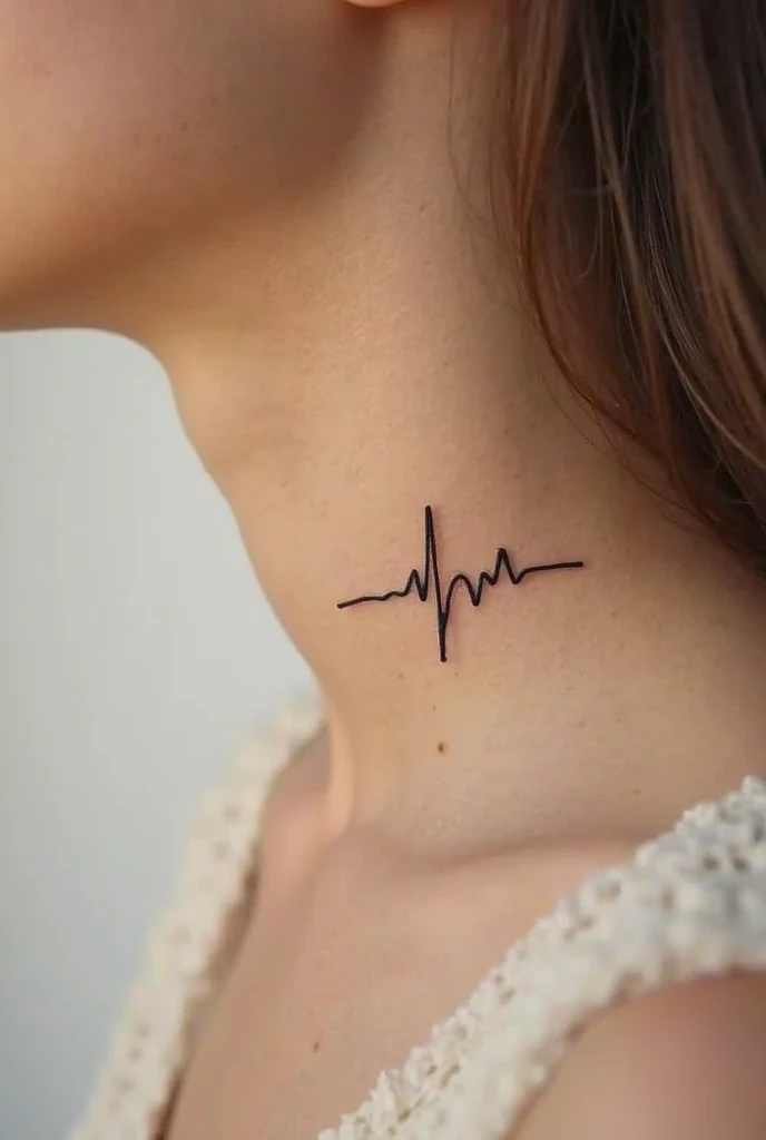 Tattoo with the word "toxic" below the neck size 10cm*10cm with elegant typography 