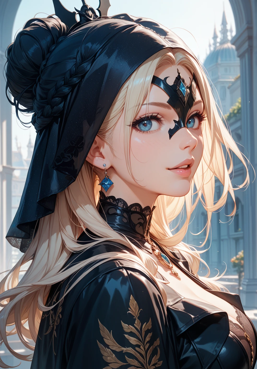 Flower Princess, Rapunzel, Beautiful, Glowing yellow glow, Long blonde hair, Green eyes, Lilac flower dress, Green ivy, Nice young face, Soft tan skin, Concept art portrait by Greg rutkowski, Art germ, Ultra-detailed and intricate Gothic art trends in Artstation ternary colors, Fantastical, intricately details, Splash screen, Complementary colors, fantasy concept art, 8K resolution, Oil painting, Heavy strokes
sultry look, seductive,