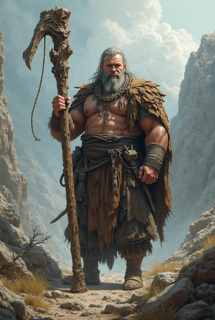 ancient man of difficult temperament
