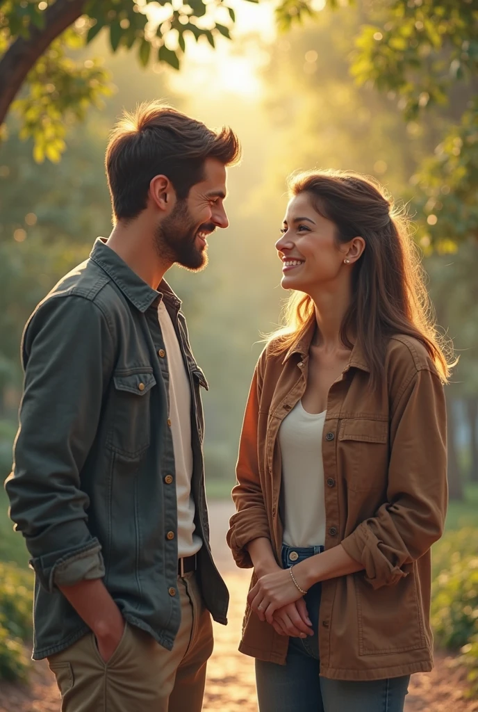 A girl who was cute and smart beautiful wearing smartwatch in his hand with his boyfriend