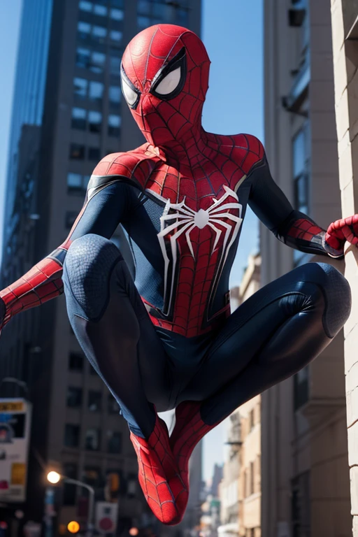 Spiderman in underwear at the festival 