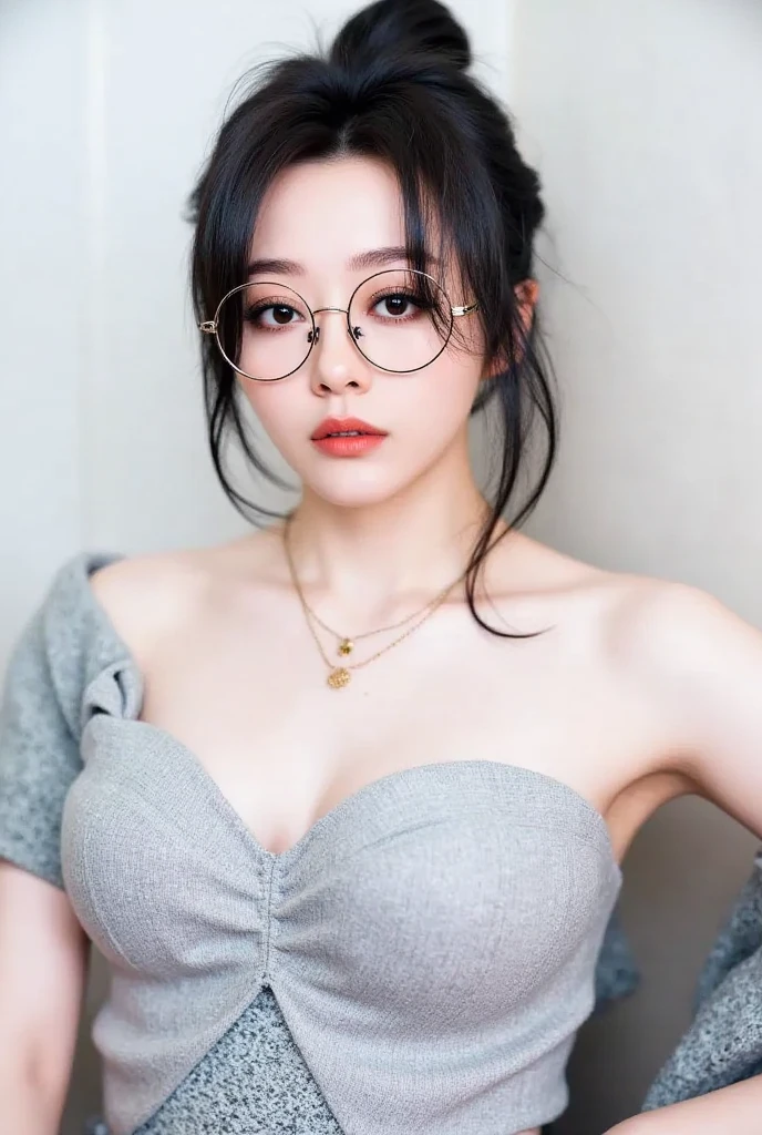 (8k, 4k, best quality, highres, ultra high res:1.1), (masterpiece, realistic, photo-realistic:1.1), 1girl, face, close-up, colorful glasses hijabi bellydancer, red lips,((big breast)), (big cleavage), (big cuvy hips), (narrow waist ) (looking at viewer:2), long eyelashes, eyeshadow, small face, big eyes,bare shoulders, high contrast,ultra-high-definition, outstanding details, 8K, Blush face, attractive collarbone, sexy shoulders, blushing cheeks, nikon z9, 30mm lens, sharp focused face, f/4, iso 200, shutter 1/250, beauty light, medium shot, raw ,intricately detailed, award winning photograph, good contrast, high sharpness, facial symmetry, bokeh, ultra-detailed