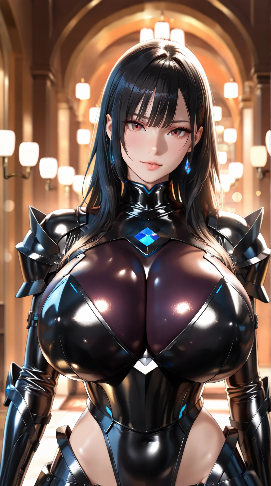 Cha Hae-In,(masterpiece, best quality:1.2), (high resolution, 8K RAW photo, photo realistics, clear focus, weak outline:1.3), pov, solo, ((nfsw:1.5, fuge breast:1.3, big , breast cleavage, harass sexually, in heat, presenting)), ((beautiful eyes)), (looking at viewers), raised sexy, ((blonde hair)), short hair, asymmetric hair, half updo hair, ((violet eyes eyes)), bokeh , tight focus, (correct anatomy:1.6, ideal ratio of body proportions), ((in the city)), (smiling), (armor), (whole body shot),