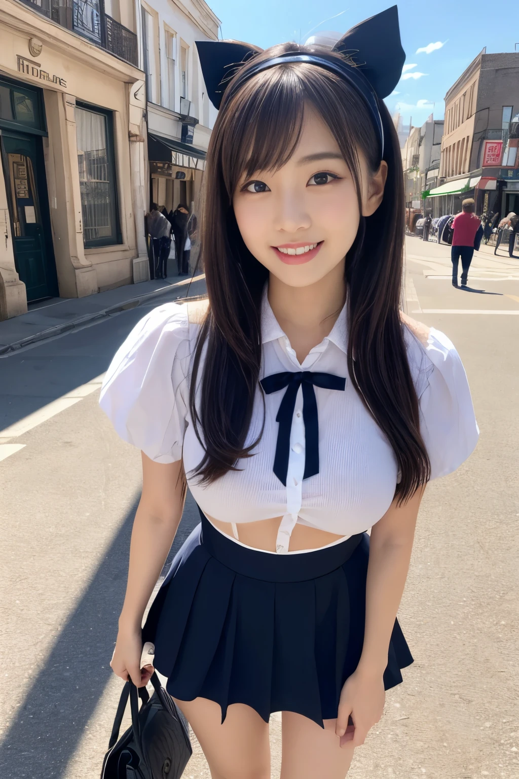 Cute Girls､Idol､high school girl､mini skirt､See-through､sit