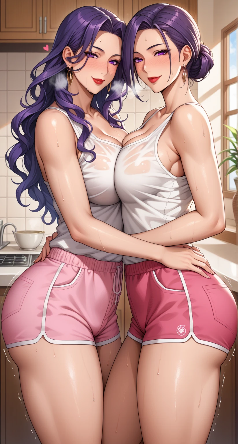 Transcendent beauty illustration、Beautiful adult woman,Japan anime game style,street fighter2Nash'female statue,((Muscular beauty :1.5))、8K,Black hair,Huge braid ponytail,Ahoge,Cook's Clothes、chef's hat,Silver-rimmed glasses,sweety Smile 、(A hyper-realistic), (Illustration), (High resolution), (8K), (Very detailed), (Best Illustration), (Beautiful and detailed eyes), (Best Quality), (ultra-detailliert), (masuter piece),pastry chef makes sweets,Pastry shop,prosperous store,Stores with long lines,