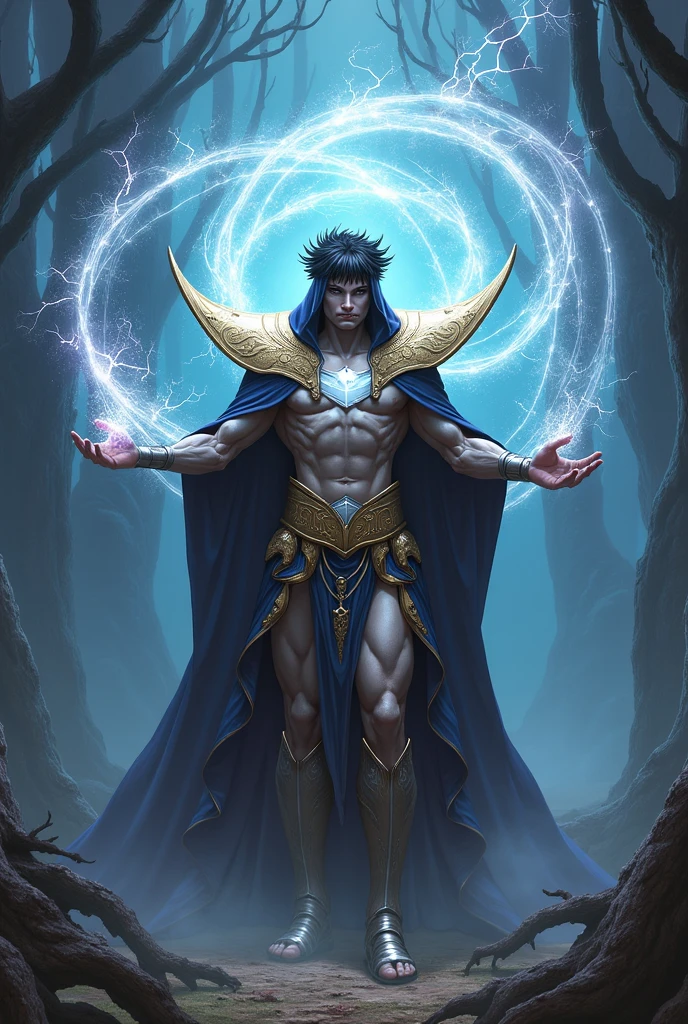 Close-up of a man holding a lamp in a dark room, a boy summoner, and his summoned beast, the summoned beast is the sacred beast of the mountain and sea scripture, koi, realistic fantasy illustration, wizard casting, fantasy art Behance, Jeff Easley and Ross Tran, fantasy card game art, drawn in arcane style, light wizard, drawn by Pablo Muñoz Gomez