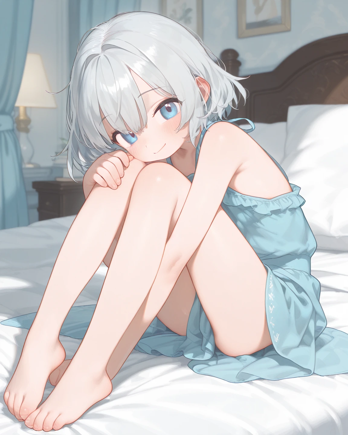 ,little young girl,room,naked