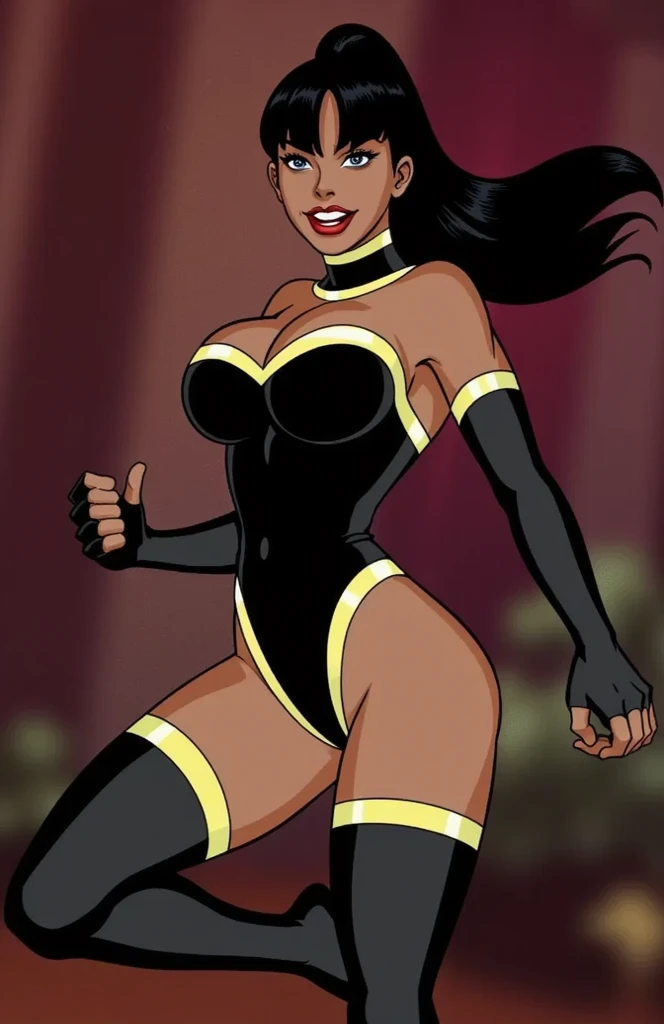 Superwoman has large breasts
