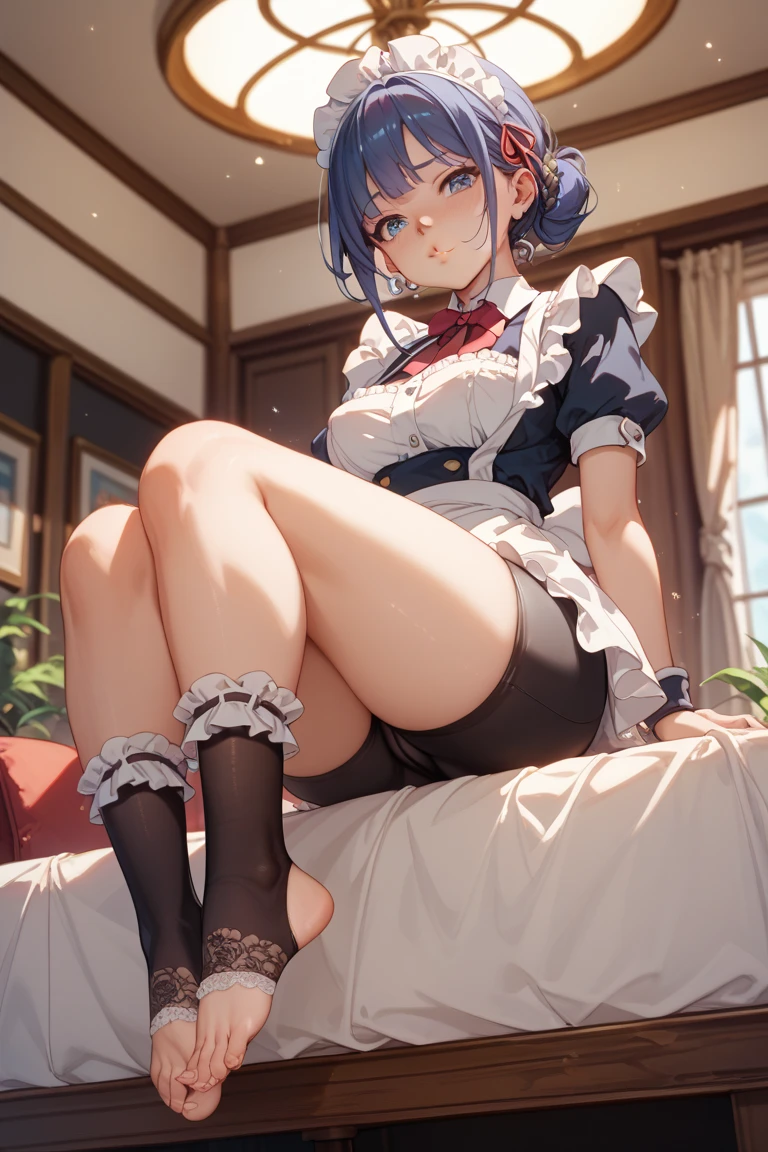 Best Quality, Masterpiece, Boy's Photo, Bed Lying, School Uniform, Little Boy, Royal, (8K, Best Quality, Masterpiece:1.2), Ultra Highres, Intricate Details,
1boy, (beautiful face:1.2), white socks, loafers, Harajuku, punk,loose socks,short hair,leg warmers, solo, bed, (nsfw:1.4), crotch, spreading legs, erection, garter, random hair color, detailed eyes