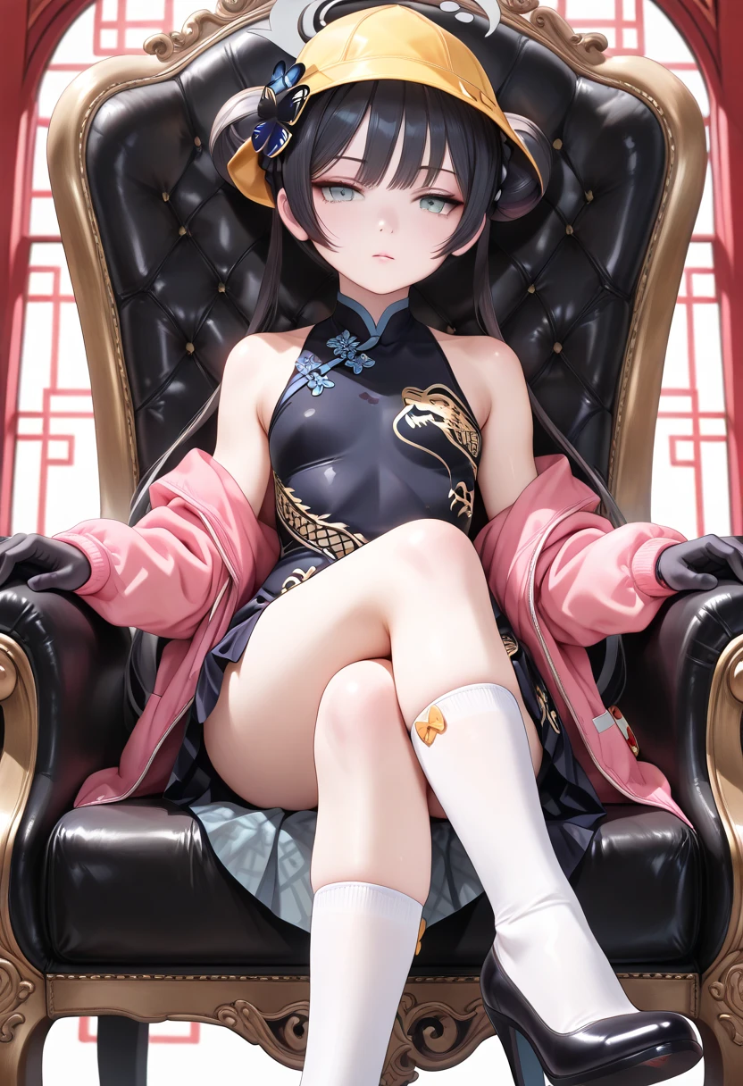 photorealistic seductive royal sister, heavy breasts, (gloriously beautiful detailed anime face),Smoky makeup,Dark eyeshadow,Heavy makeup, red eyes, jewelrys, some hair ornaments and accessories, large presence earring, bracelet, gyuru, anklet, luxurious gorgeous short chinese-dress,(Stiletto pointed toe heelare legs), Sexual temptation,Teasing expressions,sitting on (sofa),sexual teasing,Sexual suggestiveness,(spread legs and lift up skirt and show off detailed pussy and pubic hair), A seductive smile,Chinese court,Chinese style,Oriental flair,lamp lights,hyper HD, accurate,anatomically correct,highly detailed character,Stiletto heelare legs, round and smooth bare legs,(8K,RAW photograph,best quality,masterpiece:1.2),(role)concept-art),full body concept,fine detail,center of screen, trinkets,