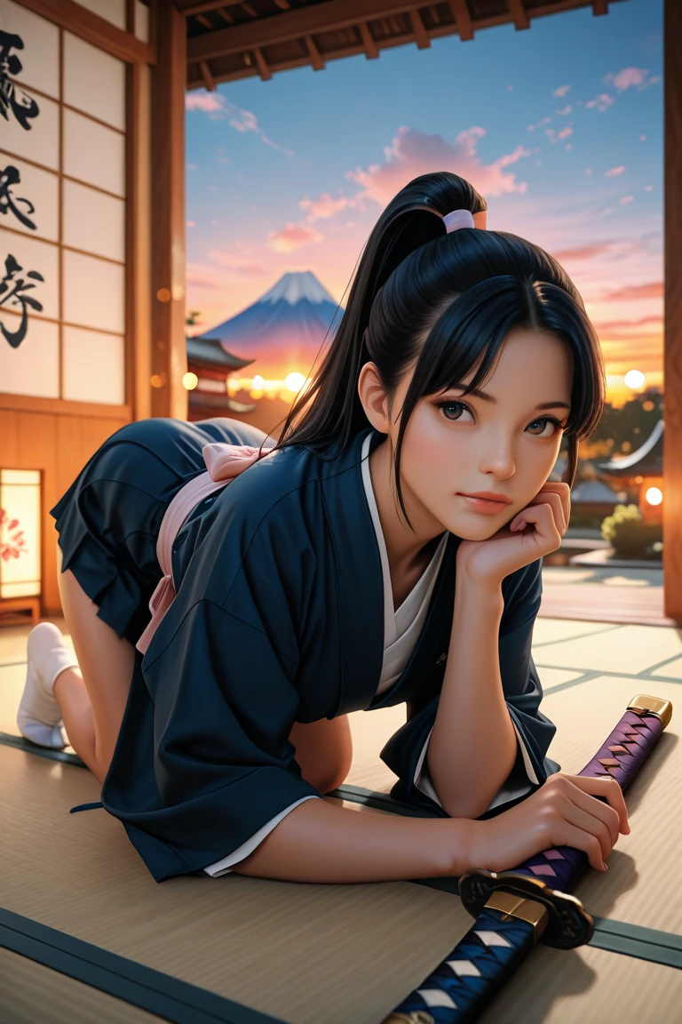 Jessica Alba, best quality, masterpiece, cinematic lighting, intricate, simple background, detailed face, full body, (outline:1.2), (popart:1.3), lineart, , , 1girl, sitting, hanfu, skistyle,, ,