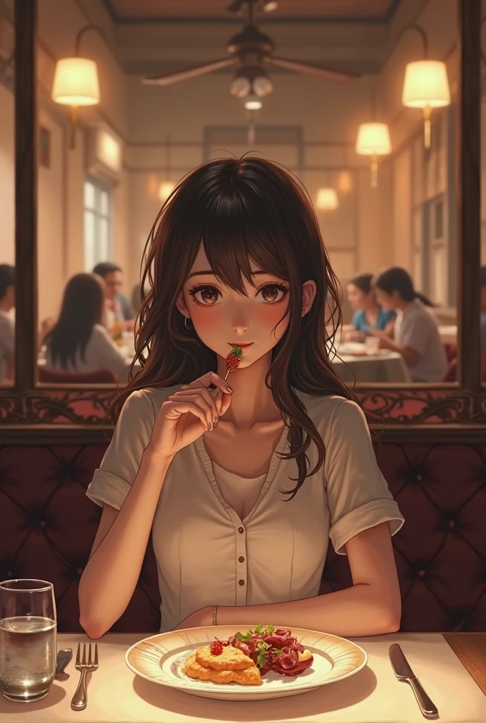 blush, smile,glowing aura, natural light, masterpiece, glossy skin, juicy lips , ,sexy, hot, evil,juicy lips hour glass, , juicy lips, , slender body, small , huge ass,smile, ultra detailed, , brown hair,green eyes, wavy hair,pink clothes, bimbo, sitting down, (no background)), holding hat