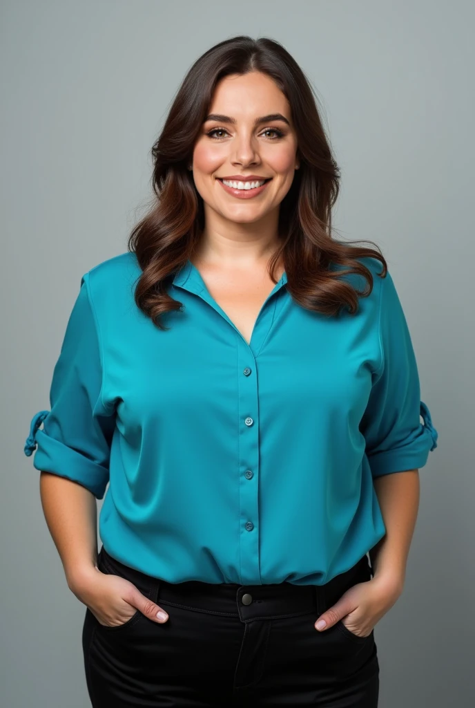 mature woman in, 60 years old, Alone, casual hair, Looking at the viewer, GrayBlonde hair, Brown eyes, Jewelry, Full body, (wearing elegant patterned tie collared yellow shirt), Distant photo, Realistic, A  one, beautiful colour, Luxury bed room views, Lots of candle night Views, Perfect skin, 3 bust size, instagram (Realistic, A high resolution),photo size 3:4, 1 cute  mature woman, large expressive blue eyes, happy, (8K, raw photo, Best quality, High detail, curvaceous forms, curvy body, She sitting on office, she sat in the office chair , body full of soap suds, smile Extraordinary Pleasure, big in studio Foto With Photographic equipment, black wall background. 