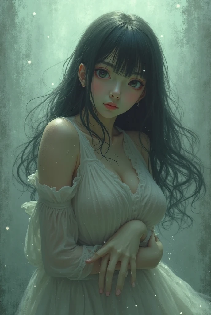 {{{{{3,318 trillion pixels high resolution, nsfw, Realistic scenery and lovely girl, In this scene the heroine is chosen as a human pillar, A full whipped deep cleavage rapidly emerged, thicken the lips look pretty, Boobs are fluffy and bouncy, Tits that get rounder bigger her deep tight cleavage}}}}},{{{{{A neat girl who stands on her knees and opens her crotch traces her crotch with her fingertips and with a faint moan experiences her first climax and becomes a little more mature and innocent masturbator, If you increase the concentration of female hormones in the tank you can turn her into a deep slut who tries to stay innocent and make her moan as much as she wants, white cheeks, The moment when the eyes of the heroine's girl are replaced with kaleidoscopic irises, magical in a romantic Cylindrical crystal herbarium showcase filled with oil, Herbarium-soaked her tits become so plump that they break the blouse of an even smaller-sized girl and her hair grows longer and sexier while she still looks like a girl, Cuteness preserved forever shining in exchange for life from her, wearing cute ribbon blouse and skirt, frills scrunchie on her wrist, her beautiful slender underbust, slender curvy cute waistline, an lewd fetish for lips and necks and waistlines, her clearer nip line from underbust to hips, gloomy straight black wig, thick vivid lips}}}}},{{Extremely detailed}},{{{{{heroine girl's Sexually unused body with pure and innocent aura}}}}}