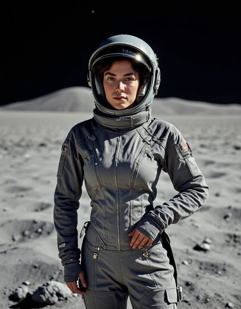 (full body:1.1), (view from afar:1.3), Monica Bellucci dressed in a NASA space suit, (intricate details:1.3), highly detailed symmetrical face, detailed symmetrical eyes, (stands on the surface of the planet earth:1.2), (in the all background is the planet earth:1.3)
(epic realistic, rutkowski, hdr, intricate details, hyperdetailed, muted colors:1.2), (low lighting:1.4), (dramatic:1.2)