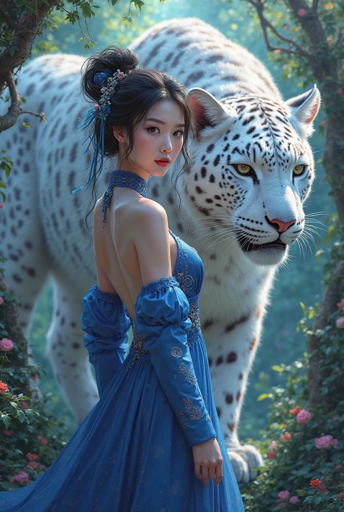 Full body shot, ((masterpiece))), (((best quality))), ((ultra-detailed)), (hyperrealistic), (highly detailed CG illustration), ((an extremely delicate and beautiful)),cinematic light, Create a stunning anime artwork that is currently trending on ArtStation, showcasing exquisite beauty and captivating aesthetics. The art piece should be highly detailed, featuring a compelling character and a visually appealing environment. 
The character in the artwork is a graceful and enchanting figure, young, radiating an aura of elegance. Pay close attention to intricate facial features, such as mesmerizing eyes with vibrant colors and delicate shading.  Hair (((Light brown hair, long, floating in the air, wrapped around her))).
The character's clothing should be designed with elaborate patterns, flowing see-through fabrics, and rich textures, reflecting a blend of fantasy and contemporary fashion.  transparent clothing, bare chest, cleavage, bare stomach, bare shoulders.
Place the character in a captivating ethereal environment that enhances the overall appeal of the artwork.  a mystical realm filled with magical elements. Incorporate vibrant colors, dynamic lighting, and detailed background elements to create a sense of depth and immersion. action pose. growling face.
Consider the latest trends in anime art, such as incorporating unique lighting effects, exploring creative composition techniques, or experimenting with unconventional color palettes. A dragon circles behind her
Take inspiration from the top artists on ArtStation and their exceptional execution of various art styles and themes. Camera: Choose an angle that highlights the character's beauty and the immersive environment. Lighting: Utilize atmospheric lighting techniques to create depth and mood. Resolution: Aim for a high-resolution artwork to showcase intricate details and clarity. Art Inspirations: Seek inspiration from the trending artists on ArtStation, exploring different styles, genres, and themes.