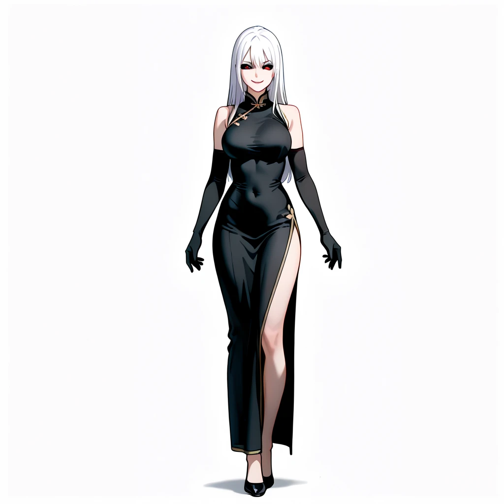 anime - style image of a woman in a black and white outfit, Photorealistic anime girl rendering, detailed digital anime art, Cute 3d anime girl rendering, Smooth anime CG art, very detailed anime, 8K high quality detailed art, Anime style 3D, Created at Anime Artist Studio, 3d rendering character art 8k, April rendering