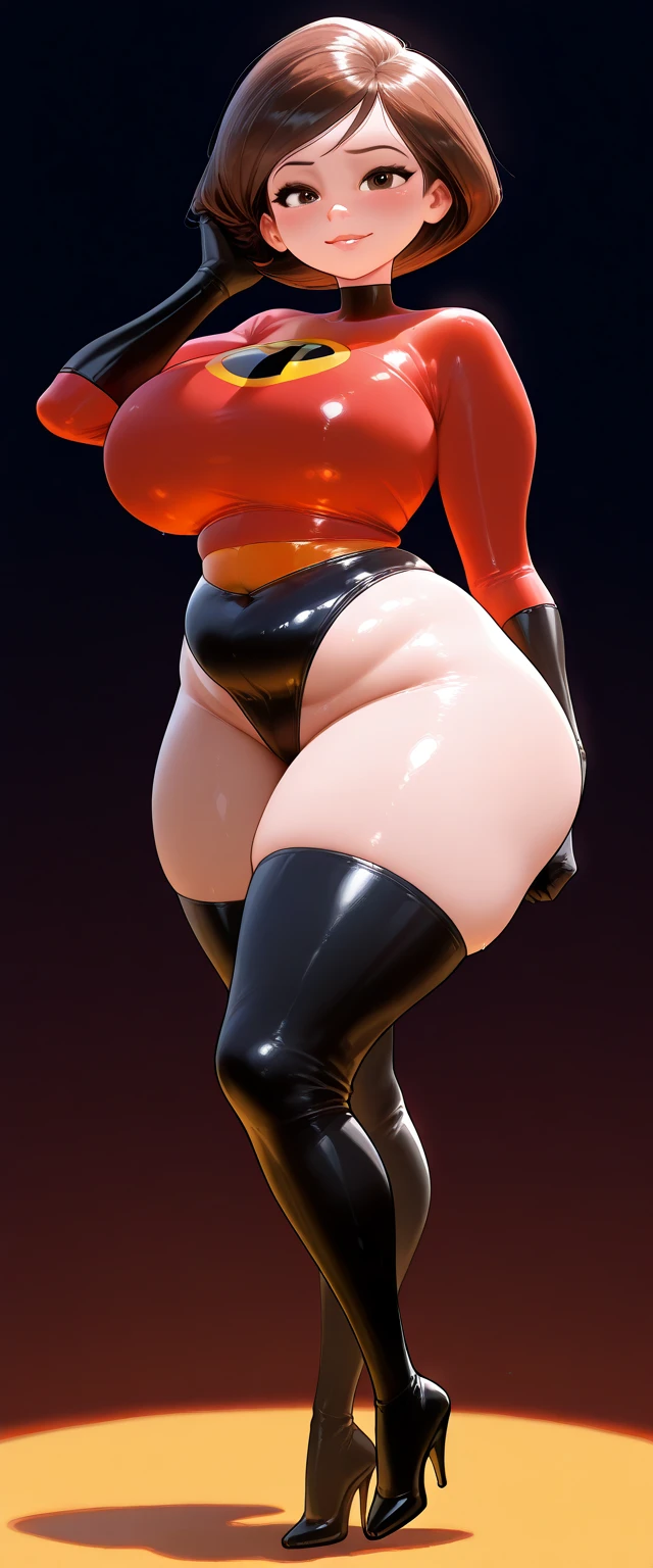 (masterpiece), (Highest quality), (((High resolution))), (Rebis style), (Kaoruko Sazaki), Brown Hair,Twin tails, Erotic,((Sexy body)),Perfect Breasts,(huge breasts:1.5),sexy,(Perfect body line),Narrow waist, (beautiful nipples):Costume change,(Rouge cosplay), Urban Background, (perfect full body)。