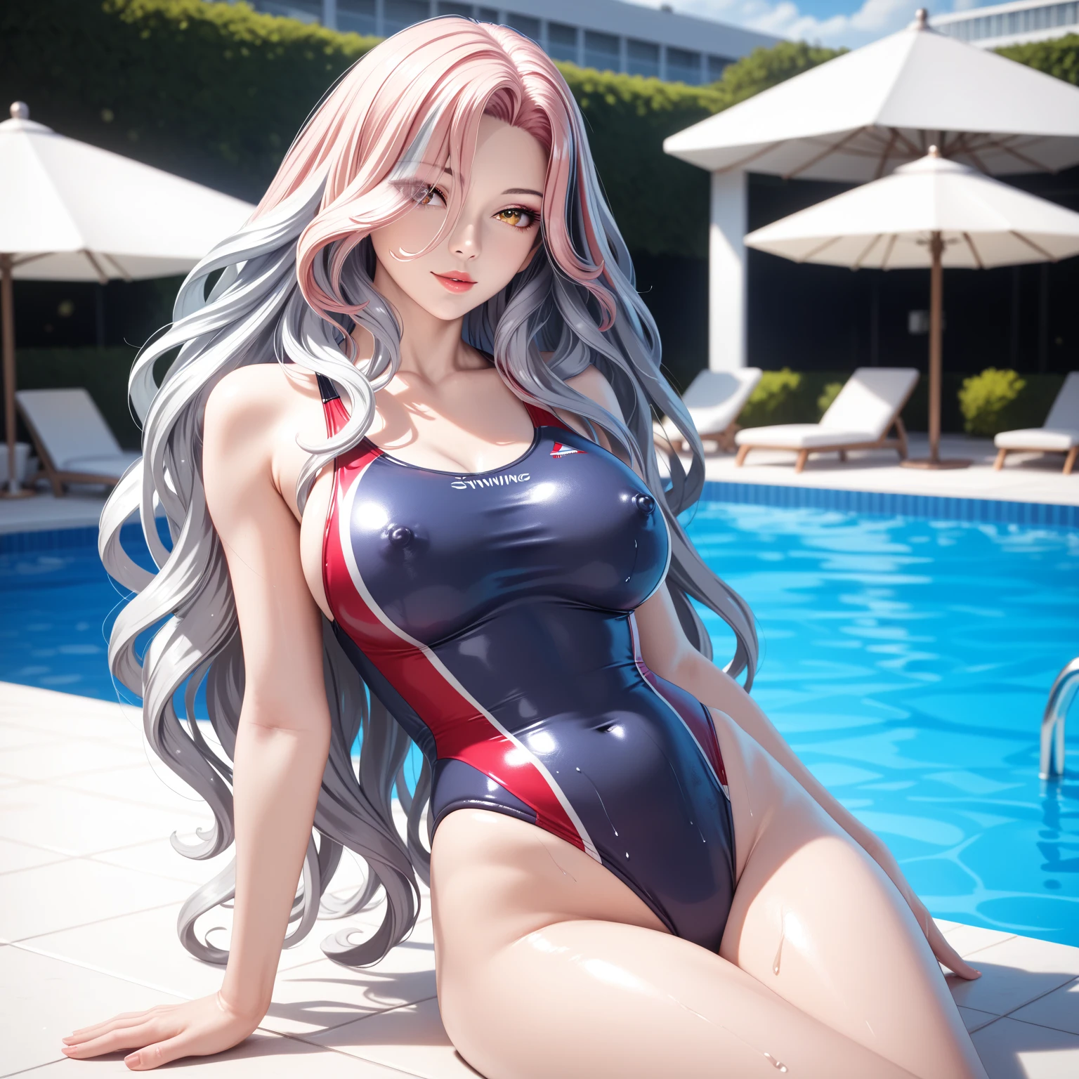 score_9, score_8_superior, score_7_superior, High-resolution CG illustration,A masterpiece in 32K resolution,Highest quality,it is really amazing,Very detailed,Ultra-high resolution,Ultra-realistic,Realistic,Increased depth of field,Cinematic lighting,
Sexy mature Japan woman,
Straight long hair with black hair,Ultra-detailed and beautiful face,Calm and gentle look,Beautiful brown eyes,Translucent white skin,Realistic skin texture,Great proportions,
Elegant red swimsuit,
Simple design,Chic color scheme based on red,Detailed fabric texture,
(Dark overcast sky on a dull night:1.1),(Dark clouds filling the sky:1.1),Thundercloud,Coastline at night,Stormy seas,delay々A desolate sandy beach that continues,
Kneeling on the sand,High angle,
