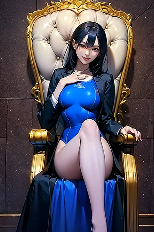 Girl with big blue eyes and smooth skin, curvy body big tits and heavy slim waist and wide hips legs apart,  Nswf,  high heels levels of eroticism impressive hyperrealistic design 