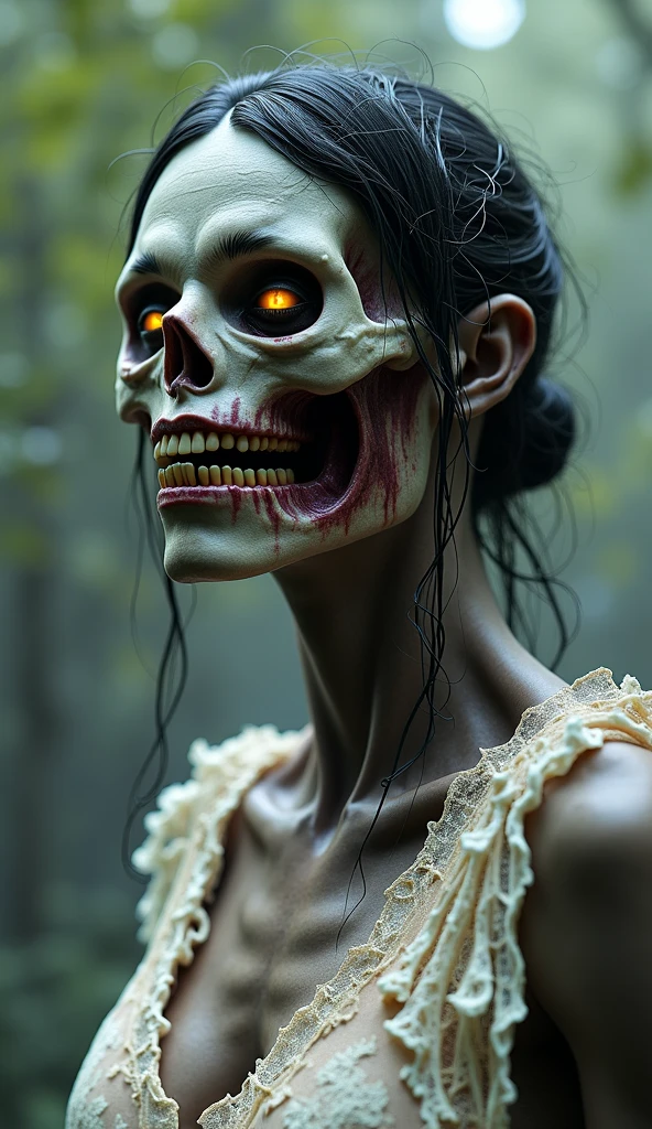 Apocalipse zumbi assustador altamente detalhado, depicted as wreckage and rot, olhos deteriorados, assombrando, estranho, assustador , dia das Bruxas, fotografia, Fotorrealista, art station, soft pastel colors, altamente detalhado, intricado, rastreamento de caminho, illustration, incrivelmente detalhado, shadow mapping volumetric light, specular lighting