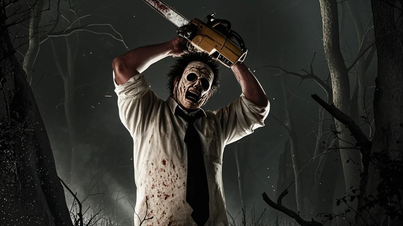 4k、Like a horror movie、blood droplets、Leatherface、Chainsaw