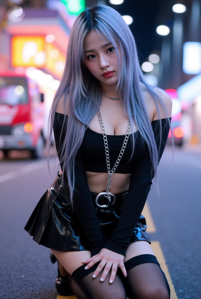 araffed asian woman sitting on a stool with a jacket on, artwork in the style of guweiz, trending on cgstation, on a mannequin. high quality, realistic anime 3 d style, hyperrealistic , realism artstyle, 8k high quality detailed art, portrait of jossi of blackpink, trending at cgstation, ( highly detailed figure )