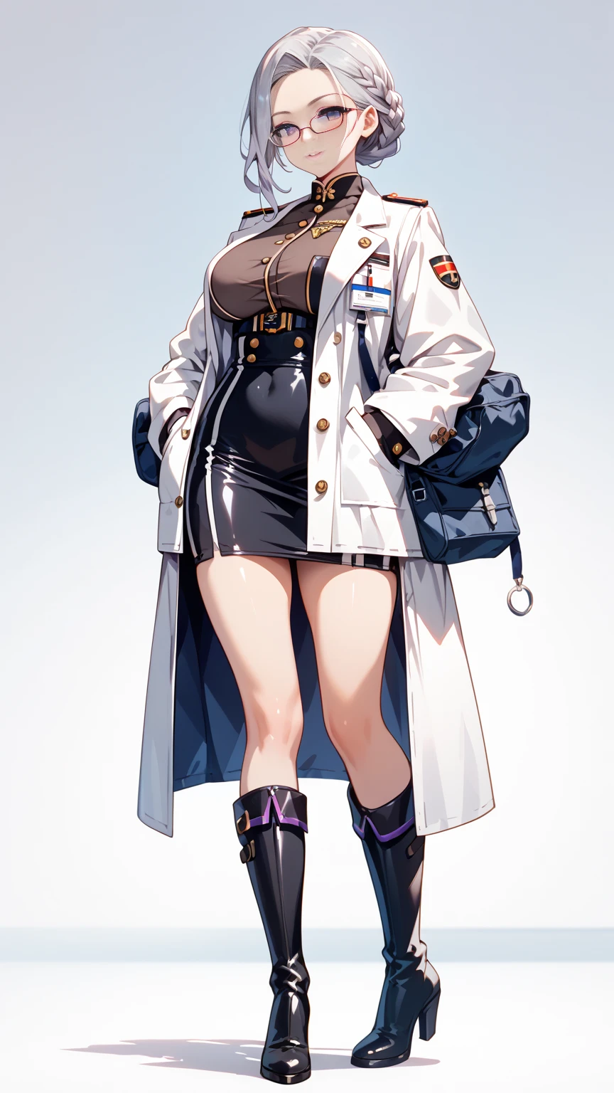 I want a female soldier with long pink hair, She holds a gun in her right hand.
Anime style. 4K, Cyberpunk style,beauty,(Pregnant,Huge breasts:1.8)