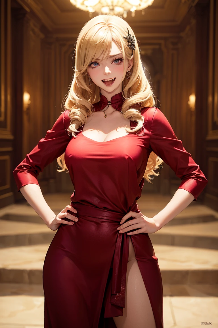 Kizi, アニメ, blonde, Caucasian skin, vampires, Eyes red, Shinobu do アニメ kizumonogatari
