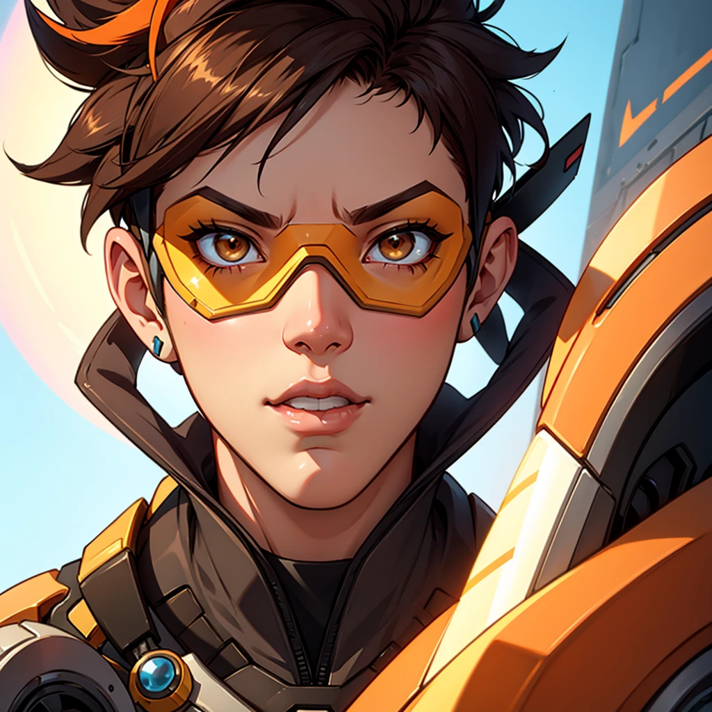 vivid colors Thick Impasto  painting of  corneo_tracer <lora:impasto:1>