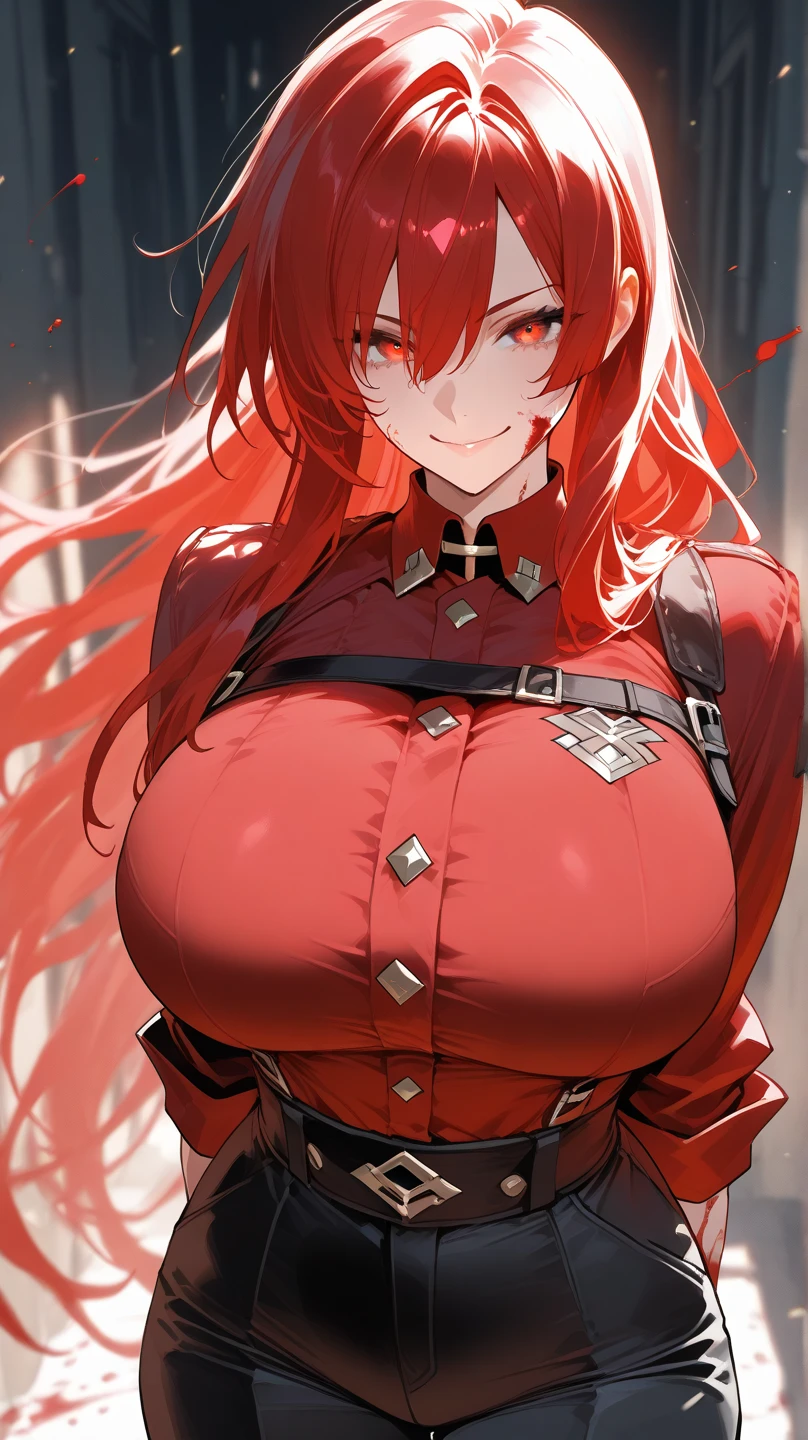 masterpiece, highest quality, One girl, (Horseback riding)((Looking into the distance)), (riding outfit、Riding boots), Hair between the eyes, big breasts, Adult, 20-year-old, mature,, alone, only, smile, 、(highest quality、masterpiece、High resolution、detailed)animeスタイル、flat style、(Shining Eyes、detailed美しい顔), BREAK,anime
