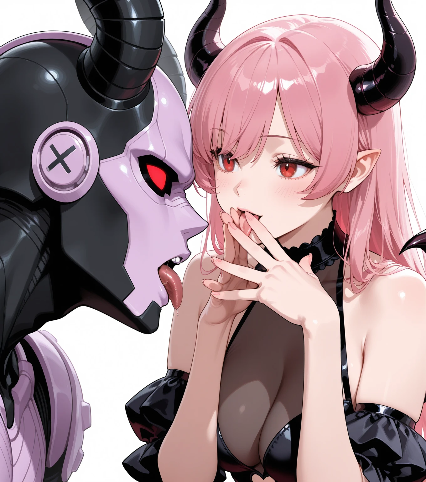 Picture of the picture
13:51:59
Best quality,tmasterpiece,high detal,most realistic,k hd,a matural female,Two women of perfect figure,Wearing a pink tentacle suit,Moist black translucent mucus,Squirming stout tentacles,Indecent masturbation,full bodyesbian,WLOP Glow Skin, Pose,Erotic emoticons,Eyes up,Pupil upturned,Stick out your tongue,There is a lot of water flowing under the butt,Thighs apart,legs in M shape,Two breasted beauties with intertwined tongues enjoy tongue kissing,A lot of drooling,tongue kissing,Place your fingers on the other person's chest,Make love moans with tentacles,Tentacle intruders,Tentacles invade the body, tentacles reach into panties,Spray a lot of juice