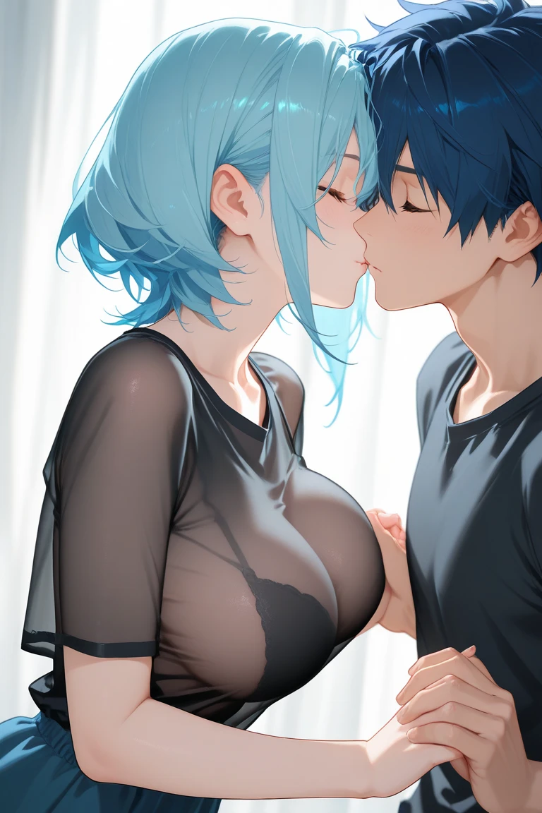 NSFW,masterpiece,Highest quality,High resolution,Super detailed,Sinon\(Sword Art Online\),yukata,Open clothes,hair ornaments, Hair Clip,(Ahegao),blush,Empty face,Inn at night,Shoji screen,tatami,futon,Girl sitting,Drunk,Intoxication,sake bottle,Sake cup,(Middle-aged men),(Body touch),Having her breasts fondled by a man,to kiss,Wet,Fingering,Spread your legs,((Squirting)),heart