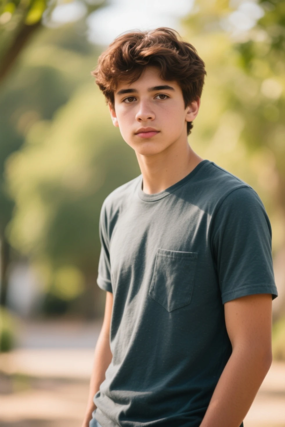 a cute 16 years old boy picture with 4k ultra hd background