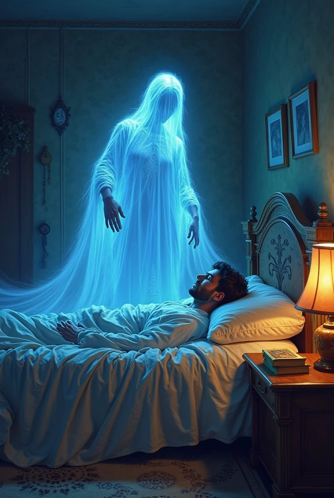 s wakes up and offers the ghost more chain oil easy to draw