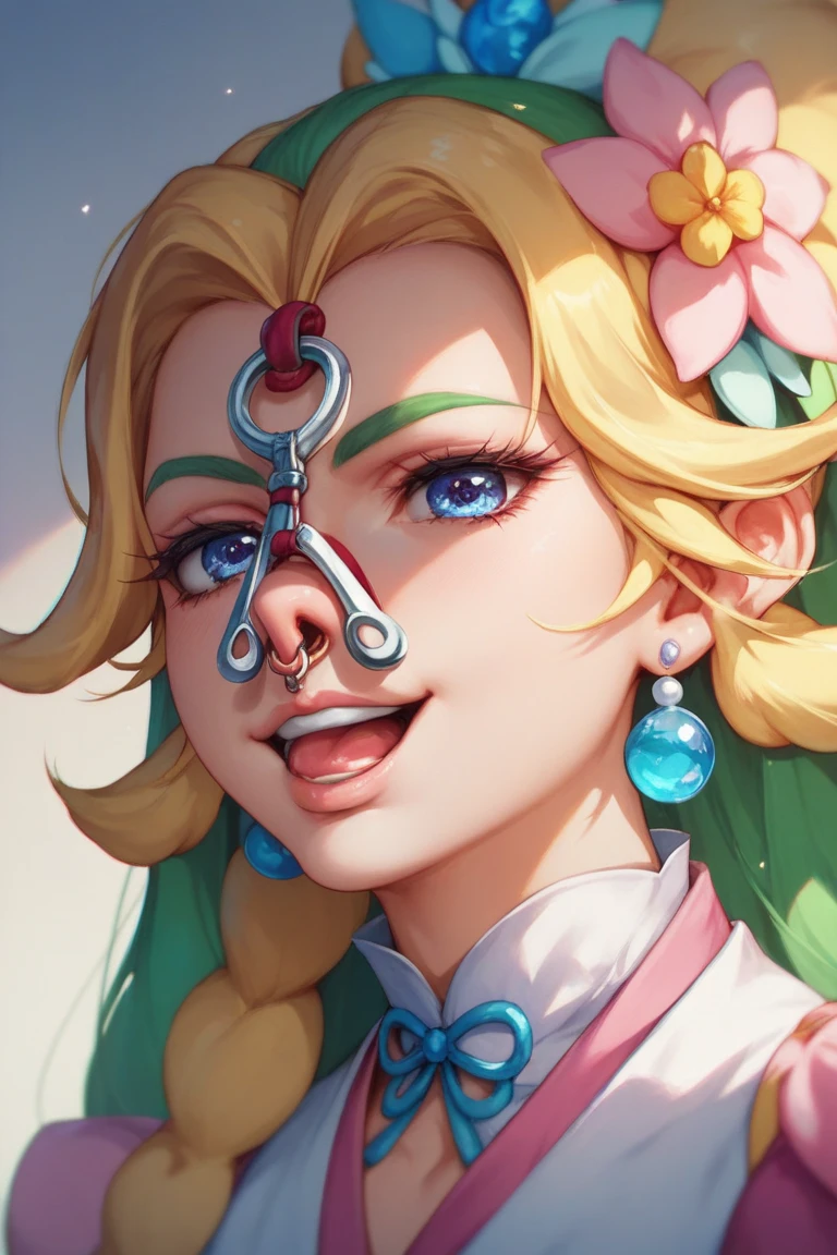 (corpo inteiroesbian:1.5),Close-up dos desenhos animados de uma mulher, na armadura mecha, meninague bonito, Retrato,Menina do FuRetrato Armored Astronauta Menina, 《Overwatchration,Backgrounid branco