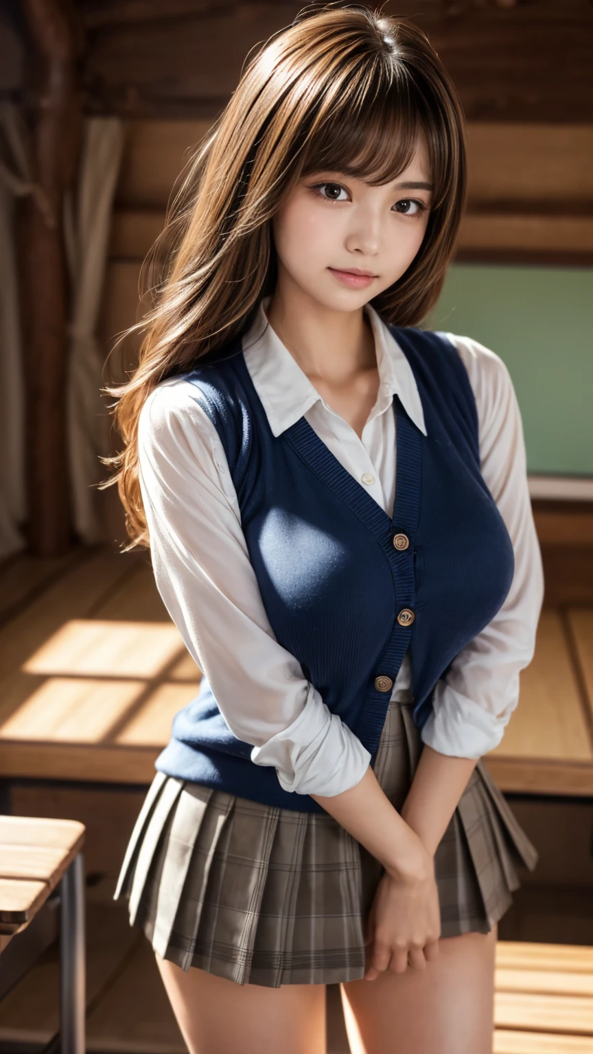masutepiece, Best Quality, japanaese girl, 8K, Raw photo, top-notch quality, masutepiece, nffsw:1.2, exceptionally detailed RAW color photo, professional-grade photograph, (Realistic, Photorealistic:1.37), (highly detailedskin:1.2), Ultra-high resolution, (lenz 50mm), (masutepiece, top-quality:1.3), (Ultra detailed 8K cg:1.2), (hyper realisitic:1.35), (Photorealistic:1.45), (Realistic:1.4), Cowboy Shot,
1 beautiful Japanese girl, 22 years old, super model, Japanese Idol, __expression__, Large breasts, (sitting on the desk:1.1), (School uniform:1.4), (Spread legs:1.2),
(School classroom background:1.1)、Korean Idol、Nogizaka Idol、hposing Gravure Idol、Adults、女優, blonde hair, casual hair style, ponytail, big breasts,(naked), highlight hair,