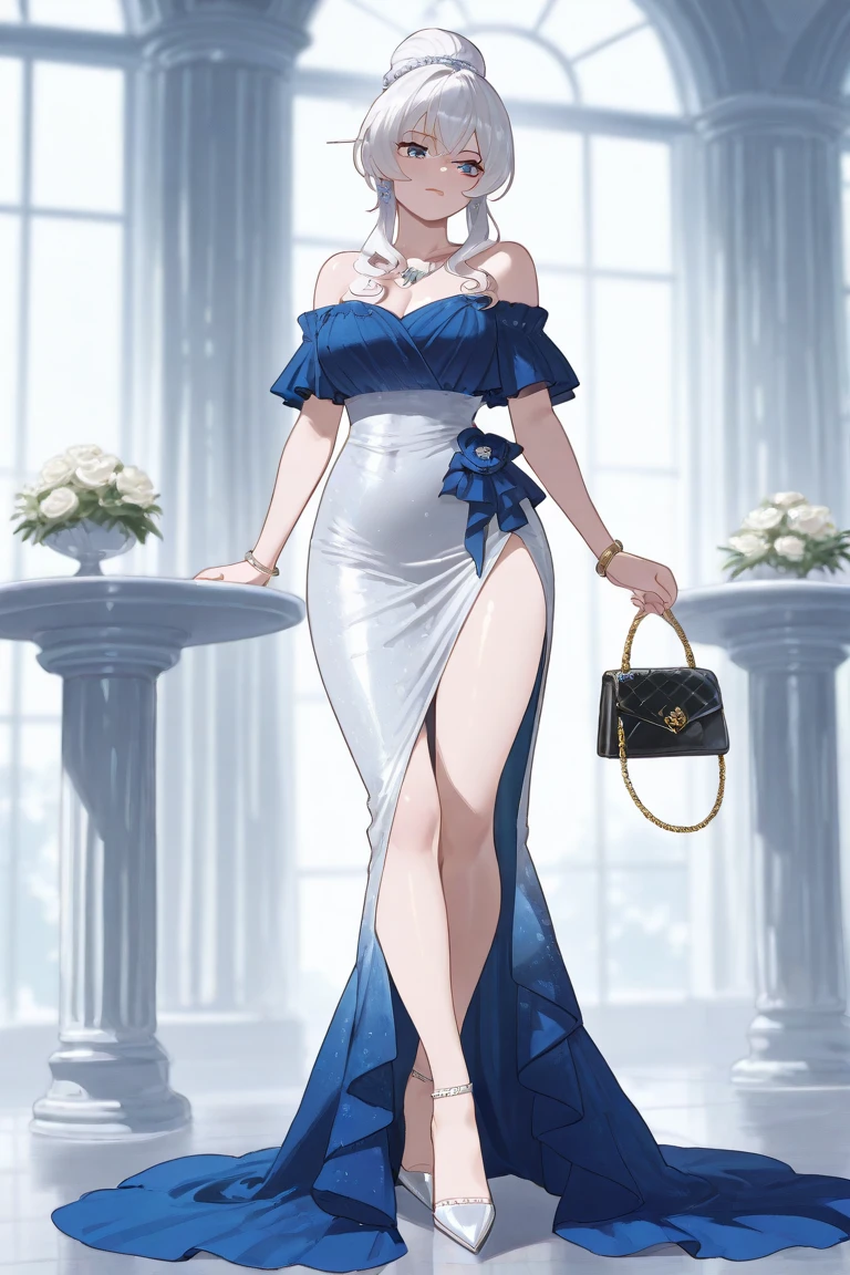 A woman who is obscene but elegant and graceful