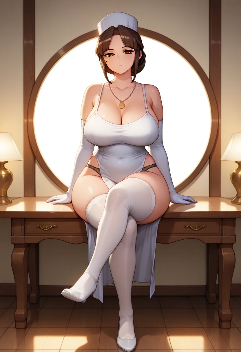 anime, cinematic lighting, (best quality:1.1), (masterpiece:1.2), (realistic:1.2), (detailed:1.1), (highres, best quality:1.2), big lips, lip, perfect lips, wide hips, extremely detailed eyes and face, perfect body, perfect eyes, <lora:Expressive_H:1> expressiveH, gigantic breasts, breasts exposed, nipples showing, large ass, bubble butt, dynamic, highly detailed background, score_9, score_8_up, score_7_up, score_6_up, score_9, score_8_up, score_8, BREAK, Asami Soto, Victorian-style living room, Victorian-style living room, Victorian wedding dress hips, high heel boots, hyperdetailed, very detailed face, detailed background, rating_explicit, <lora:TeethXL:1> <lora:GoodHands-beta2:1>