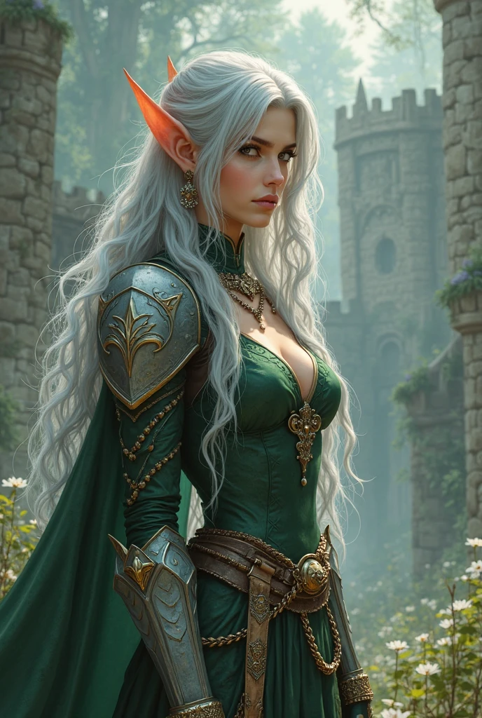 a close up of a woman in a dress with a sword, epic exquisite character art, stunning character art, magali villeneuve', beautiful and elegant elf queen, fantasy character art, graphic artist magali villeneuve, portrait of an elf queen, epic fantasy art portrait, beautiful character painting, epic fantasy character art, fantasy portrait art, portrait of a female mage