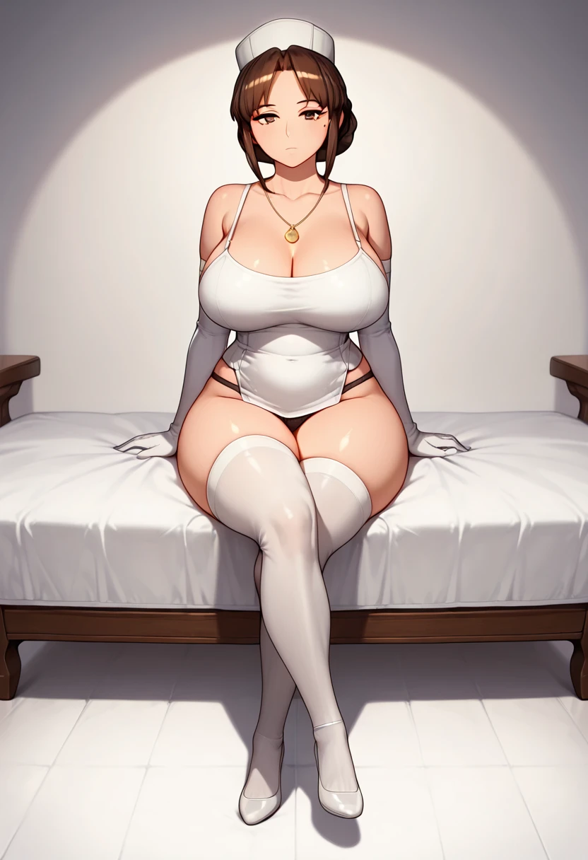 masutepiece, Best Quality, hight resolution, Two married women, （Full body/Portrait/Fulll body Shot/Bust Focus）35 year old　russian wife　((Sheer white skin:1.5))　((beutiful breast))　poneyTail　((silber hair:1.5))　drooing eyes　natural make up　salmon pink lipstick　 (the whole body is wet:1.5) (Kupa:1.0) dim bedroom　((lesbians on bed:1.5))