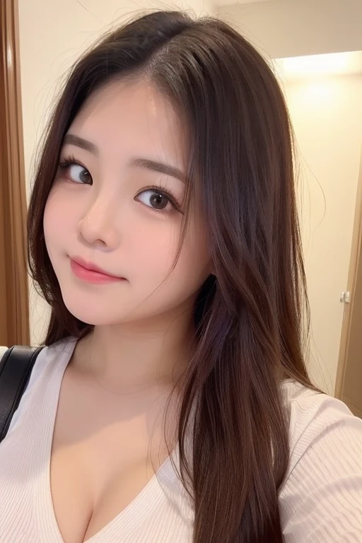 Woman with long brown hair and a pink blouse, tzuyu de dos veces, bae suzy, jaeyeon nam, heonhwa choe, con cara linda - fina, dilraba dilmurat, gongbi, lee ji-eun, lee ji - eun, Young cute pale asian face, kimi takemura, jennie rosa negro