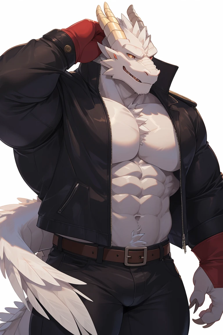 A wolf and fox hybrid beastman, 41-year-old uncle-like character, with a charming and charismatic appearance, exuding desire and allure, exhibiting both calmness and determination. His muscles are extremely developed, making him a real hunk. His fur color is a combination of #FFFFFF and #86FFFF, creating a high-quality and luxurious look. He is particularly attractive to the male homosexual community. He is only wearing a pair of pants, bare-chested. The scene is set in a cozy bedroom, with sunlight streaming into the room.
Tags: wolf-fox hybrid, 41-year-old uncle, charming and charismatic appearance, muscular physique, #FFFFFF and #86FFFF fur, high-quality and luxurious, appealing to the male homosexual community, pants-only attire, bare-chested, cozy bedroom, sunlight illumination