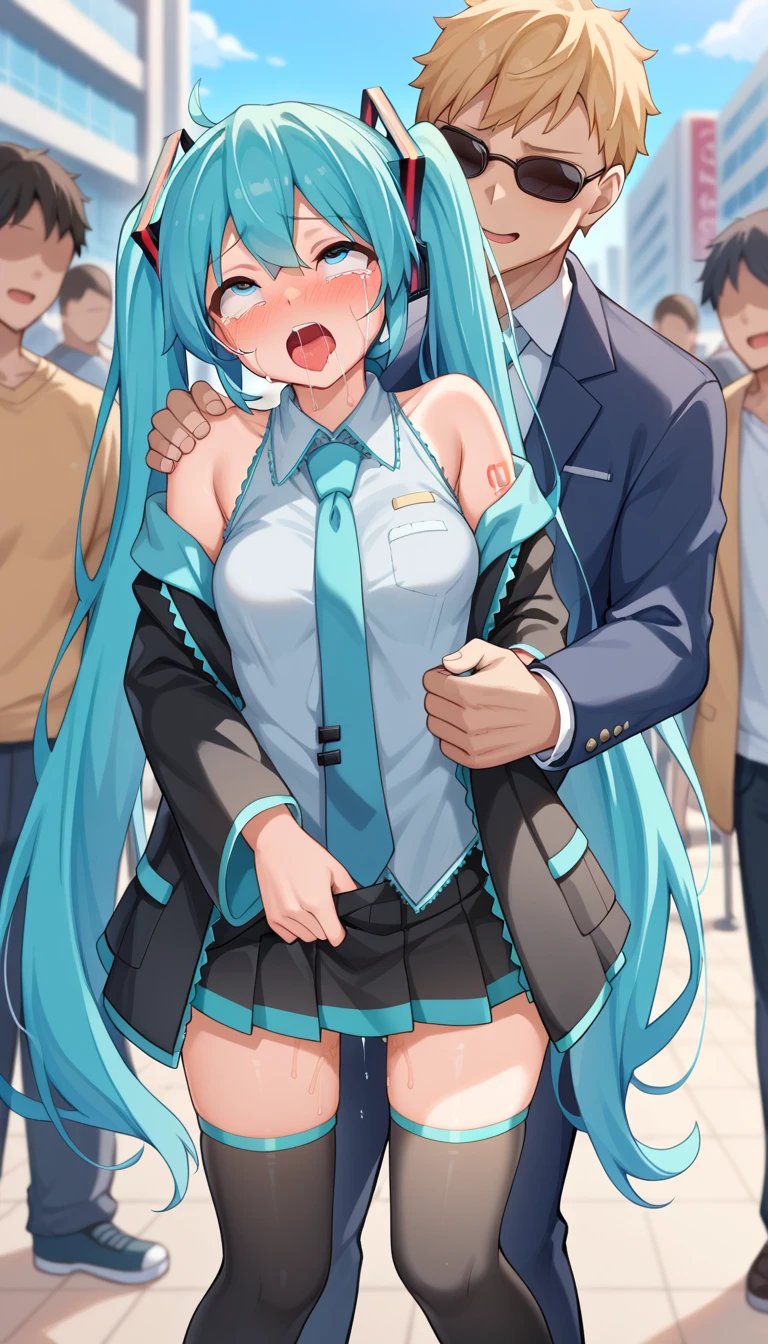 NSFW,masterpiece,Highest quality,High resolution,Super detailed,Shiro \(no game No life\),Young Girl,Long Hair,Multicolored Hair,Hair between the eyes,Gradient Hair,Yellow Eyes,Flat Chest, nippl clothes,Micro Mini Skirt,((Oho face)),Embarrassed,blush,Leg spread,excited,Estrus,orgasbling,(),(Squirting),(Aheoll your eyes、squint,Middle-aged men,(Having intense sex),Insert,Creampie,From the e,School,clauring class,Showing off