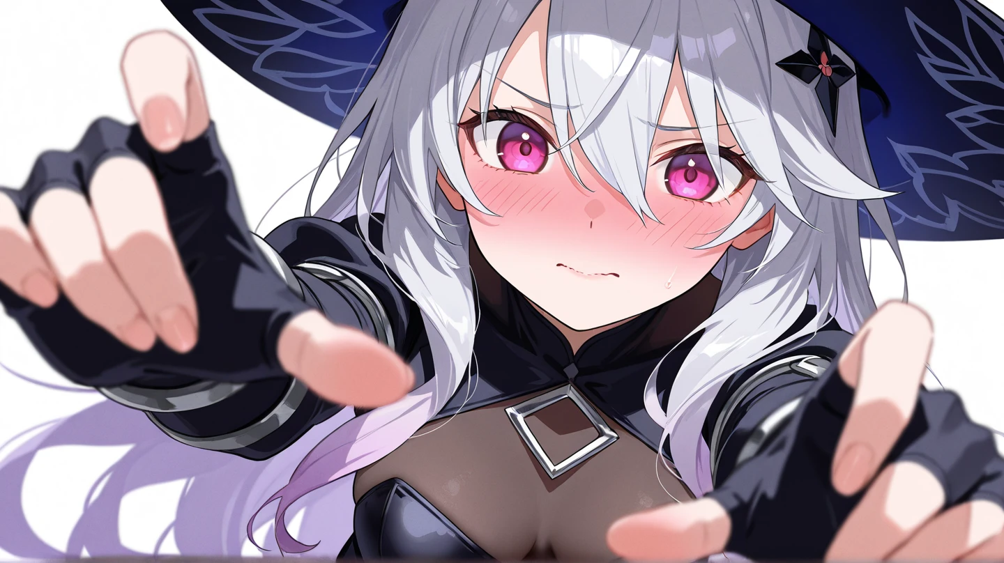 {best quality},{highly detailed},{ultra-detailed},masterpiece,Four-square,comic style,(((Different expressions of the same character))),(((Yan Hui))),(((Character map))),1girl,White hair and red eyes
