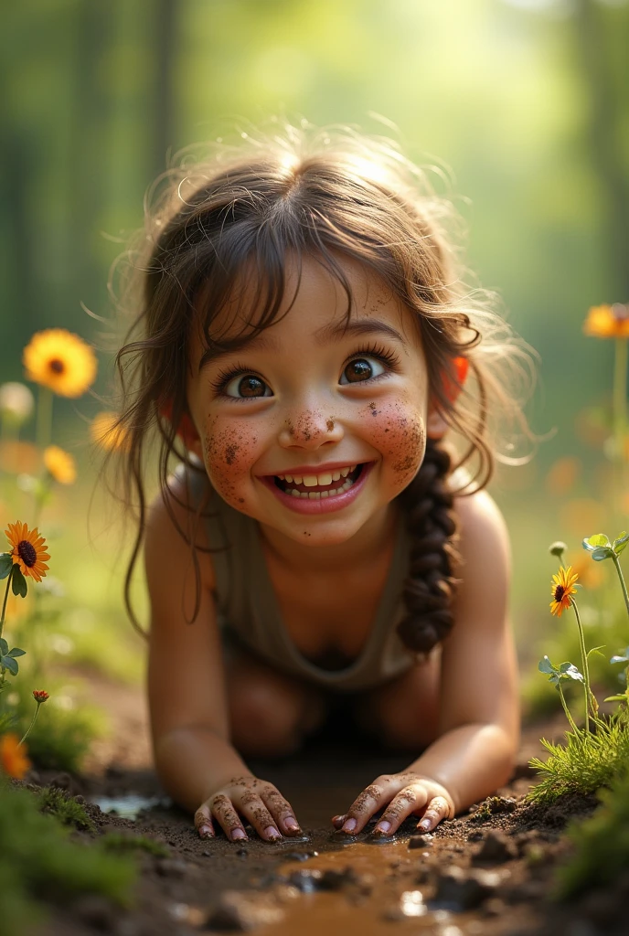 uma GAROTinha 8 ANOS, cute but INVOKED, TERRIVEL, MAL Educada. ROSTINHO DE DELIQUENTE, malvada, espertinho sorriso medonho, sorridente, menina sapeca, bagunceira